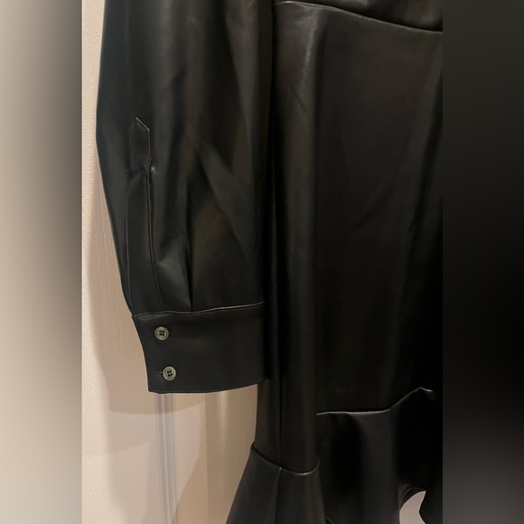 THE SHIRT BY ROCHELLE BEHRENS THE LEATHER DRESS NWT Medium - Picture 8 of 11